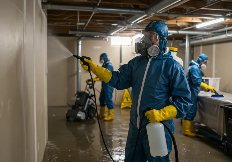 Basement Sanitization and Antimicrobial Treatment process in Pebble Creek, FL